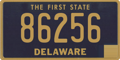 DE license plate 86256
