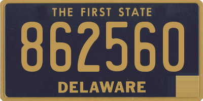 DE license plate 862560