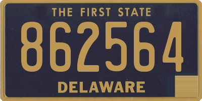 DE license plate 862564