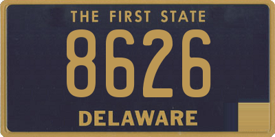 DE license plate 8626
