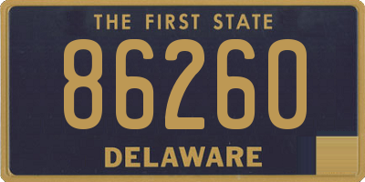 DE license plate 86260