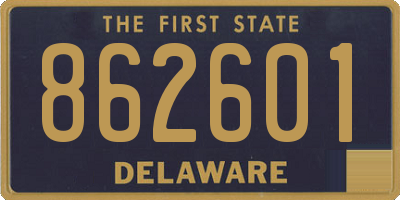 DE license plate 862601