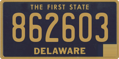 DE license plate 862603