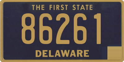 DE license plate 86261