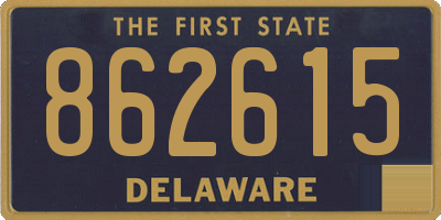 DE license plate 862615