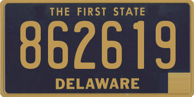 DE license plate 862619