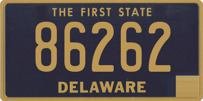 DE license plate 86262