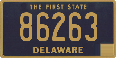DE license plate 86263