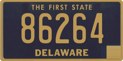 DE license plate 86264