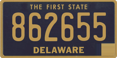 DE license plate 862655