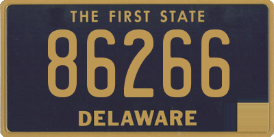 DE license plate 86266