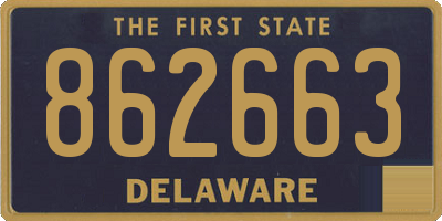 DE license plate 862663