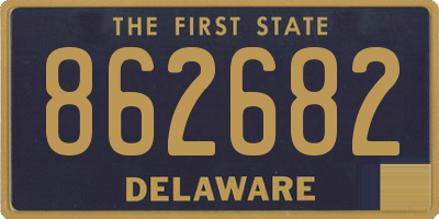 DE license plate 862682