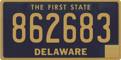 DE license plate 862683