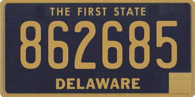 DE license plate 862685