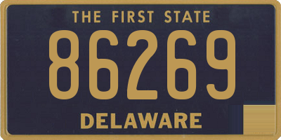 DE license plate 86269