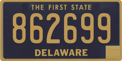 DE license plate 862699