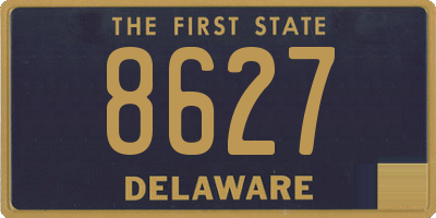 DE license plate 8627