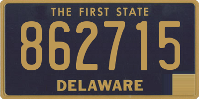 DE license plate 862715
