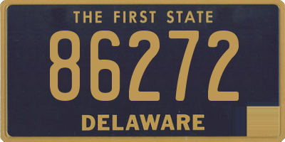 DE license plate 86272