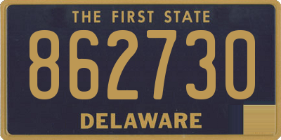 DE license plate 862730
