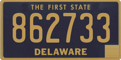 DE license plate 862733