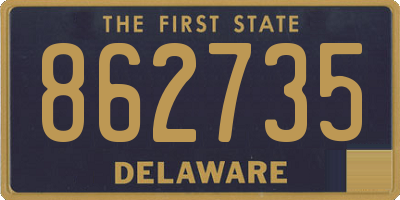 DE license plate 862735