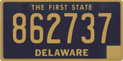 DE license plate 862737