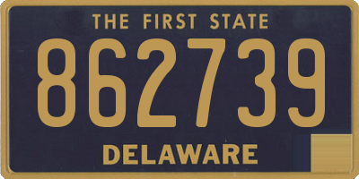 DE license plate 862739