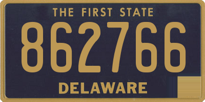 DE license plate 862766