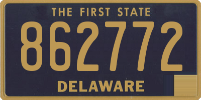 DE license plate 862772