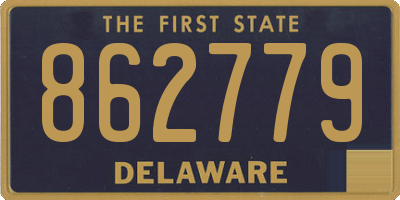 DE license plate 862779