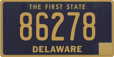 DE license plate 86278