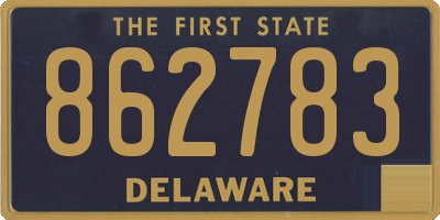 DE license plate 862783