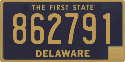DE license plate 862791