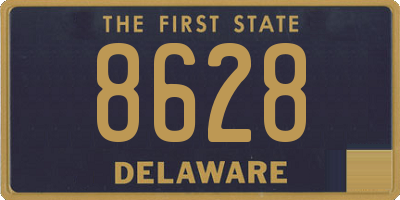 DE license plate 8628