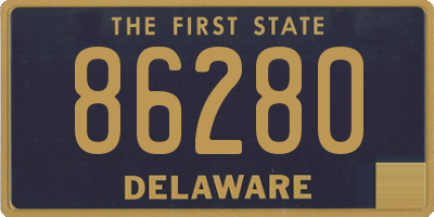 DE license plate 86280