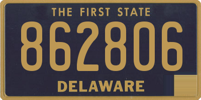 DE license plate 862806