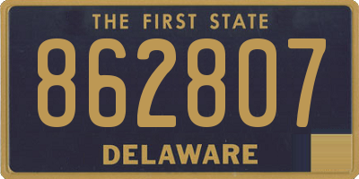 DE license plate 862807