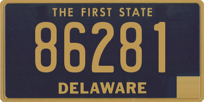 DE license plate 86281