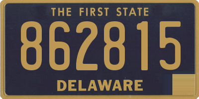 DE license plate 862815