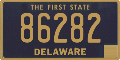 DE license plate 86282