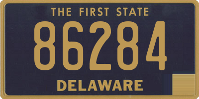 DE license plate 86284