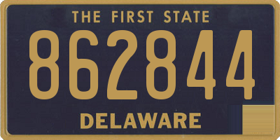 DE license plate 862844