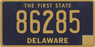 DE license plate 86285