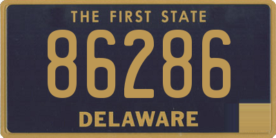 DE license plate 86286