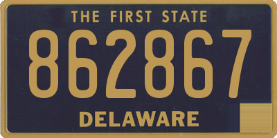 DE license plate 862867