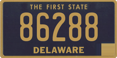 DE license plate 86288