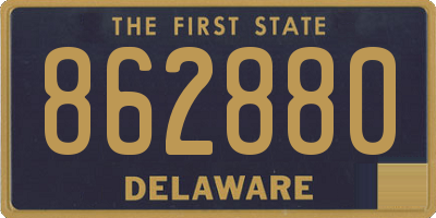 DE license plate 862880