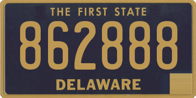 DE license plate 862888